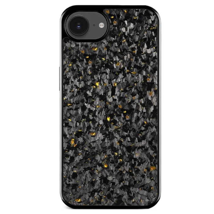 A-One Brand - iPhone 16e Mobilskal Aramid Fiber Forged Textur - Guld