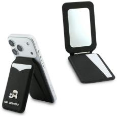 KARL LAGERFELD - Karl Lagerfeld MagSafe Korth&aring;llare Stativ med Spegel - Svart