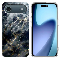 A-One Brand - iPhone Air Mobilskal Marble Pattern Printing Soft - Svart