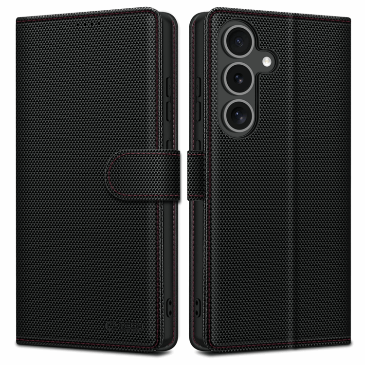 Tech-Protect Galaxy S25 Plånboksfodral RS - Svart/Röd | 2353 | AlltMobil