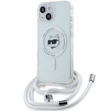 KARL LAGERFELD - Karl Lagerfeld Mobilskal till iPhone 13/14/15 MagSafe IML Choupette Cord