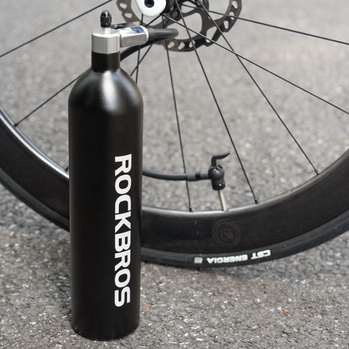 Rockbros - Rockbros Tubeless Tire Inflator 200 PSI 1.2L - Svart