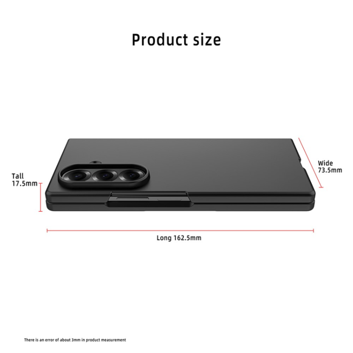 A-One Brand - Galaxy Z Fold 7 Mobilskal Skin-Feel Anti Shock - Svart