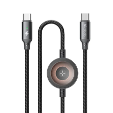 MCDODO - MCDODO 2in1 USB-C - USB-C Kabel 1.5M med Watch Trådlös Laddare