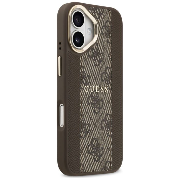 Guess - Guess iPhone 17 Mobilskal Magsafe Stripe - Brun