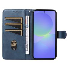OEM - Samsung Galaxy A37 Pl&aring;nboksfodral Konstl&auml;der St&auml;ll - Bl&aring;