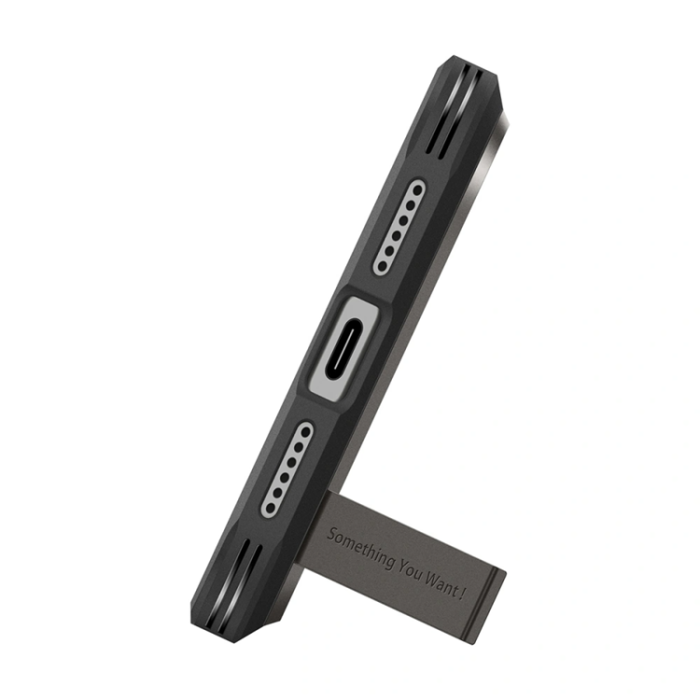 Spigen - Spigen iPhone 17 Pro Max Mobilskal Magsafe Tough Armor - Gunmetal