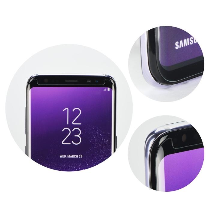 Forcell - 5D Härdat Glas Skärmskydd till Samsung Galaxy S8 (Case friendly) Svart