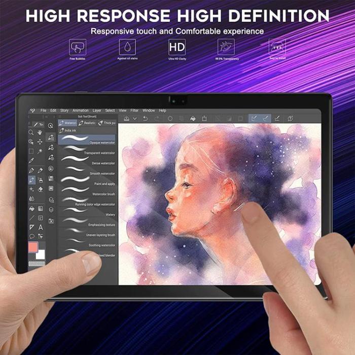 ENKAY - [2-PACK] ENKAY Galaxy Tab A8 10.5 (2021) Härdat Glas Skärmskydd - Clear