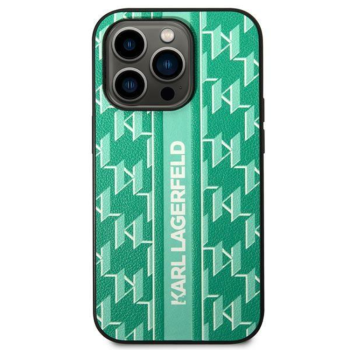 KARL LAGERFELD - Karl Lagerfeld iPhone 14 Pro Skal Monogram Stripe - Gr