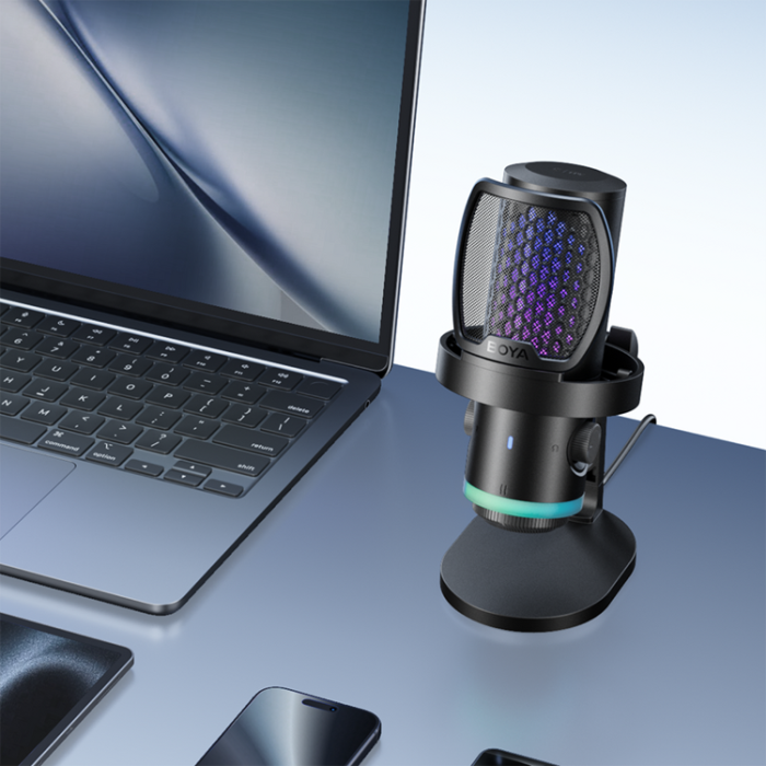 BOYA - BOYA Trådbunden USB-C-Spelmikrofon CastMic G40 - Svart