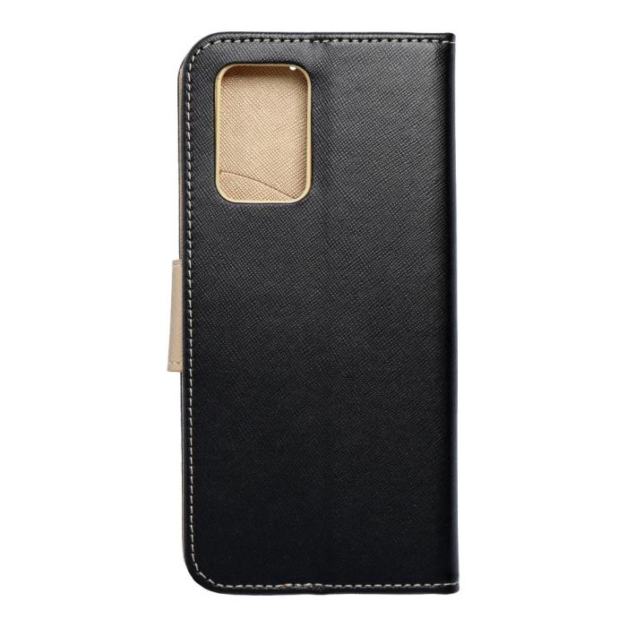 OEM - Fancy Plånboksfodral till Xiaomi Redmi 10 4G (2021/2022) Svart / Guld