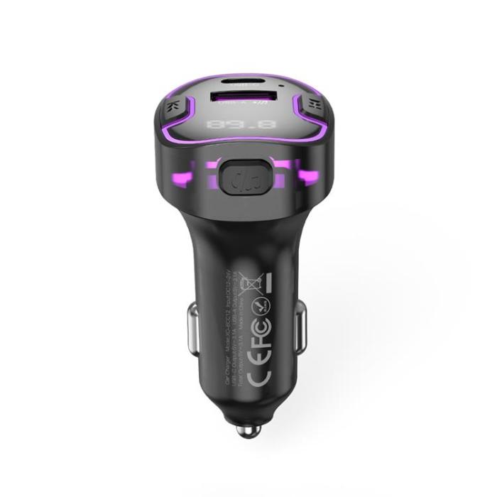 XO - XO FM-Sändare Bluetooth MP3 Med Billadare 3.1A BCC12 - Svart