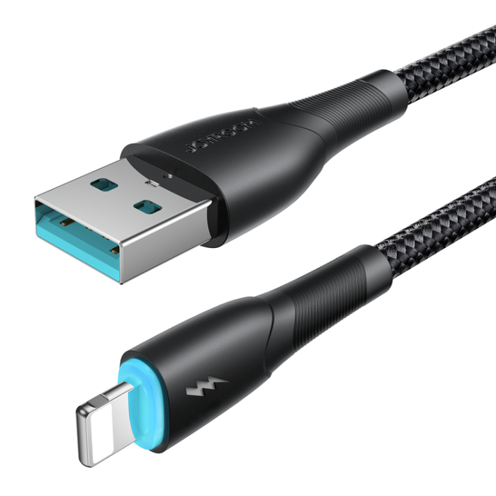 Joyroom - Joyroom Starry USB-A till Lightning kabel 1m - Svart