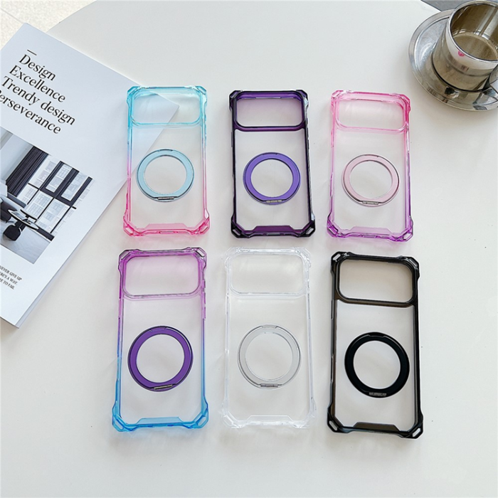 A-One Brand - iPhone 17 Pro Max Mobilskal MagSafe Kickstand - Transparent