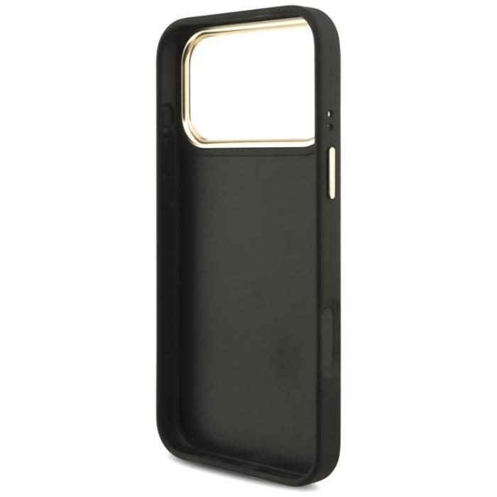 Guess - Guess iPhone 17 Pro Max Mobilskal 4G Big Classic Logo Big Strap Metal - Svart