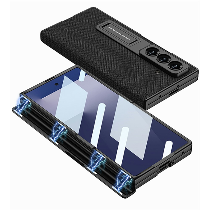 GKK - GKK Galaxy Z Fold 7 Mobilskal med Härdat Glas Hinge