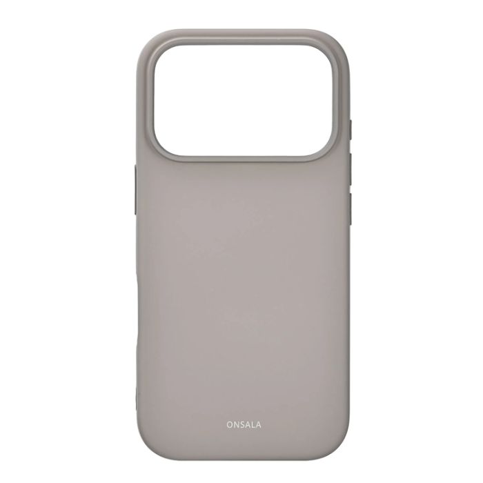Onsala - ONSALA iPhone 17 Pro Mobilskal med Silikonkänsla - Betong