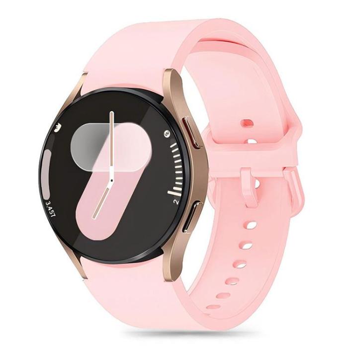 UTGATT - Galaxy Watch 4/5/5 Pro/6/7/FE Armband Silikon - Rosa