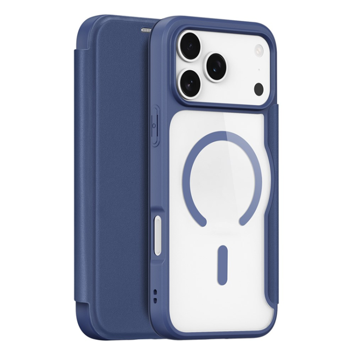 Dux Ducis - Dux Ducis iPhone 17 Pro Max Plånboksfodral MagSafe Skin X Pro - Blå