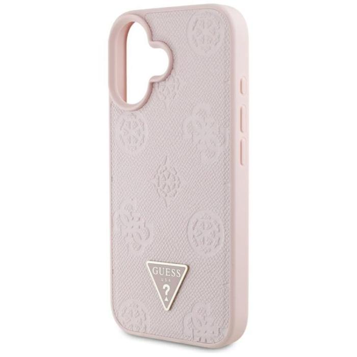 Guess - Guess iPhone 16 Mobilskal MagSafe Hot Stamp Peony Triangle
