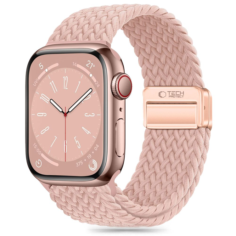 Tech-Protect Apple Watch (38/40/41/42mm) Armband NylonMag - Dusty Rose | 5123 | AlltMobil