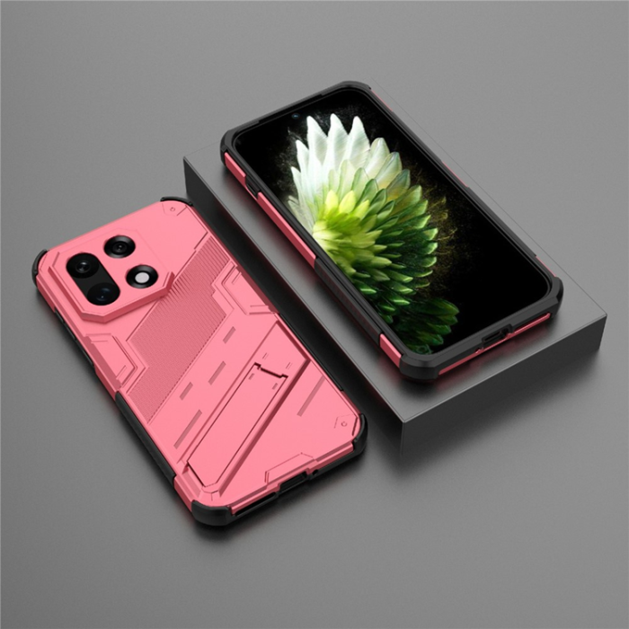 A-One Brand - OnePlus 15 Mobilskal PC + TPU Shockproof Kickstand - Rosa