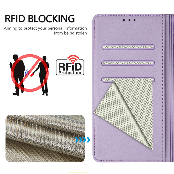 A-One Brand - Nothing Phone (3a) Plånboksfodral Imprinted Honeycomb RFID