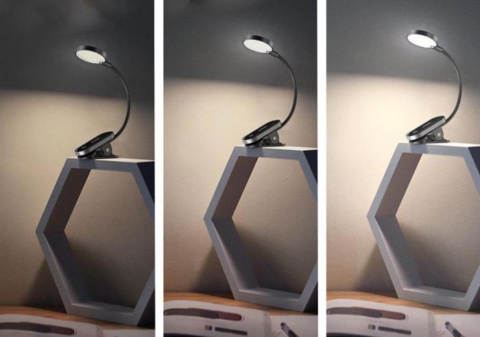 BASEUS - Baseus Mini LED Lampa Med Clip - Grå