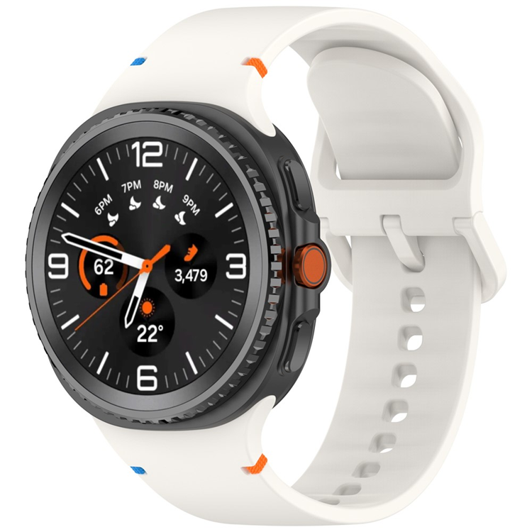 Galaxy Watch 8/8 Classic (40/44/46mm) Armband Stitching Line - Starlight | 5123 | AlltMobil