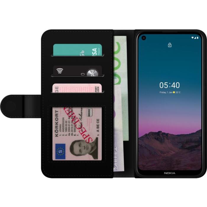 iSecrets - Plånboksfodral till Nokia 5.4 med Fotbollar
