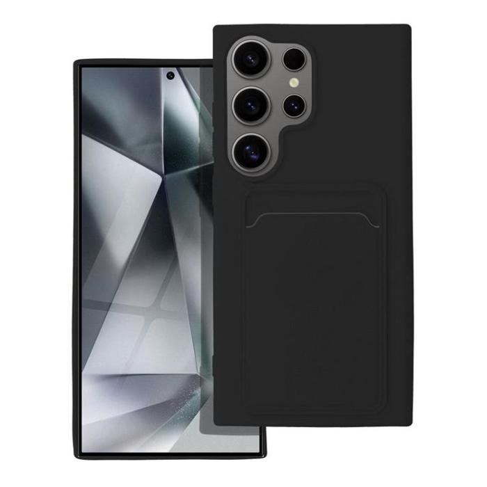 OEM - Galaxy S24 Ultra Mobilskal Korthållare - Svart