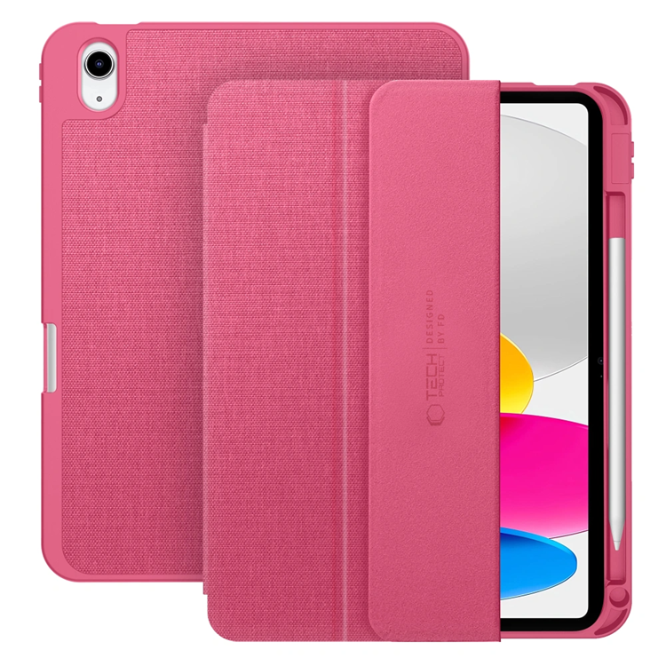 Tech-Protect iPad 10.9""""/iPad 11"""" Fodral Canvas - Magenta Bloom | 2353 | AlltMobil