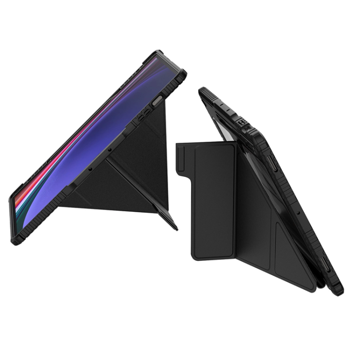 Nillkin - Nillkin Galaxy Tab S9 Fodral Läder Bumper - Svart