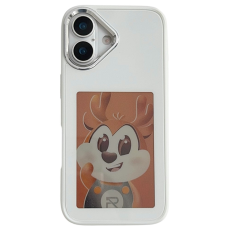A-One Brand - iPhone 17 Mobilskal NFC DIY Customized HD Smart E-Ink - Vit