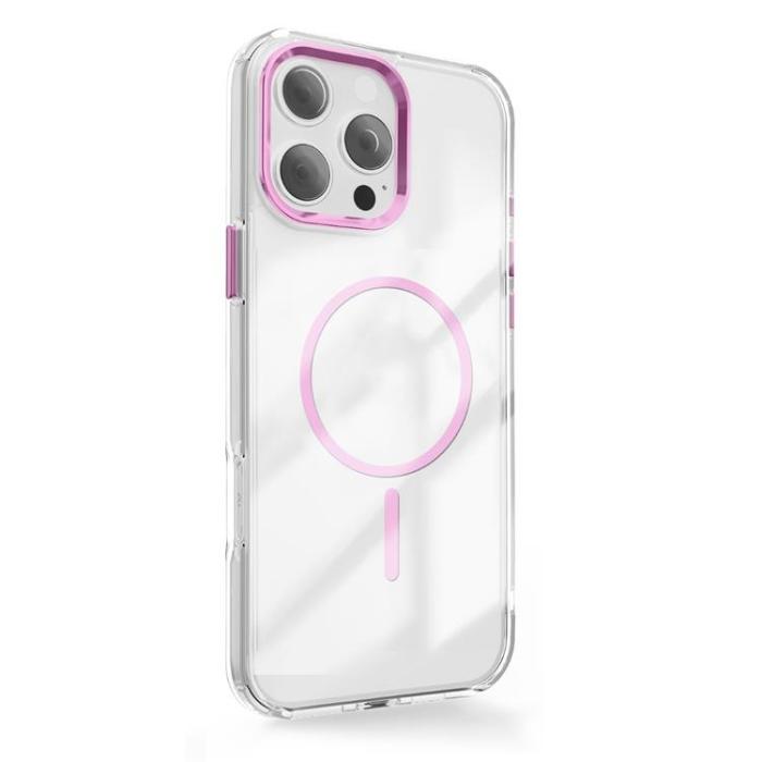 OEM - iPhone 13 Mobilskal MagSafe Clear Thin - Rosa