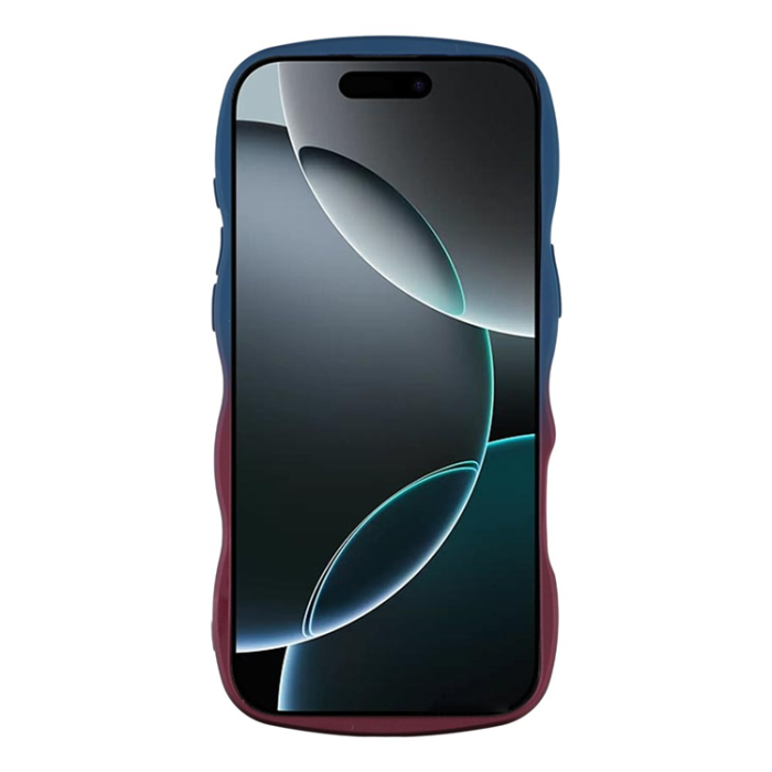 A-One Brand - iPhone 17 Pro Max Mobiskal Gradient Color TPU - Safir + Mörklila