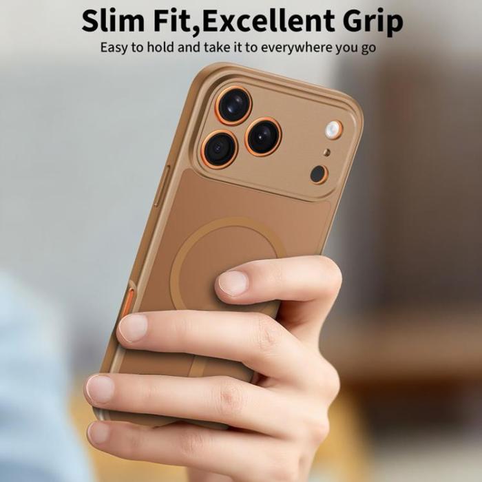 Tech-Protect - Tech-Protect iPhone 17 Pro Max Mobilskal MagSafe BasicMag - Mattbrun