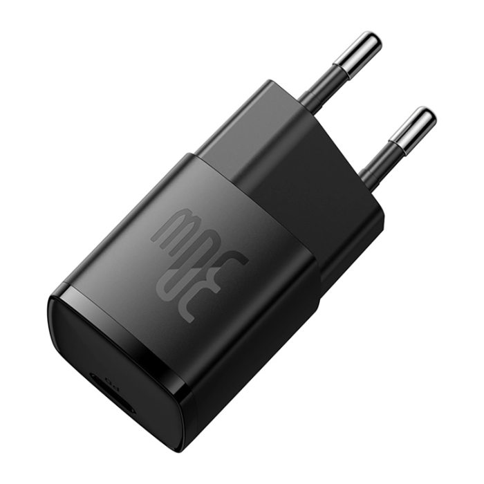 BASEUS - Baseus Snabbladdare 30W USB-C Cube Pro - Svart