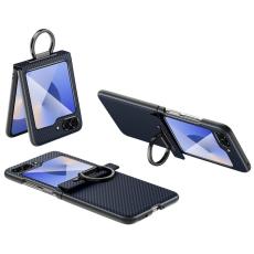 SULADA - SULADA Galaxy Z Flip6 Fodral Konstl&auml;der PC Svart - Bl&aring;