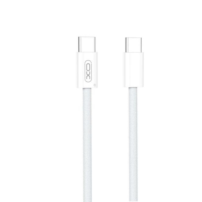 XO - XO USB-C Till USB-C 60W Kabel 1.5m PD NB-Q260B - Vit