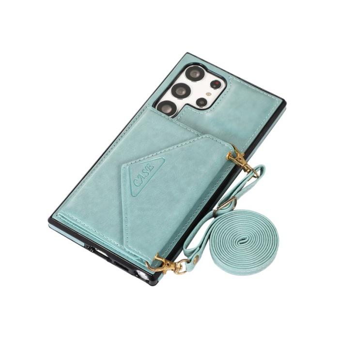 OEM - Mobilfodral för Samsung Galaxy S26 Ultra Konstläder + TPU - Grön