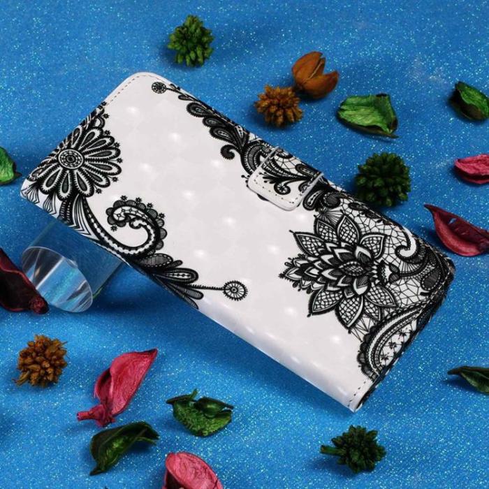 A-One Brand - iPhone 14 Plus Plånboksfodral Folio Flip - Lace Flower