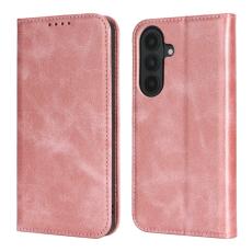 OEM - Mobilfodral f&ouml;r Samsung Galaxy S26 Konstl&auml;der Magnetiskt - Ros&eacute;guld