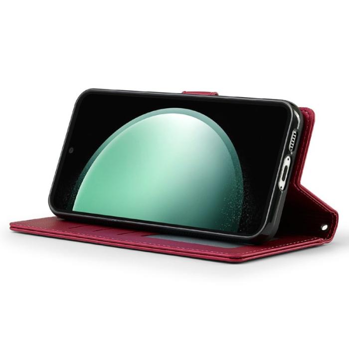 LC.imeeke - LC.IMEEKE Plånboksfodral för Samsung Galaxy S26 Konstläder Magnetiskt - Röd