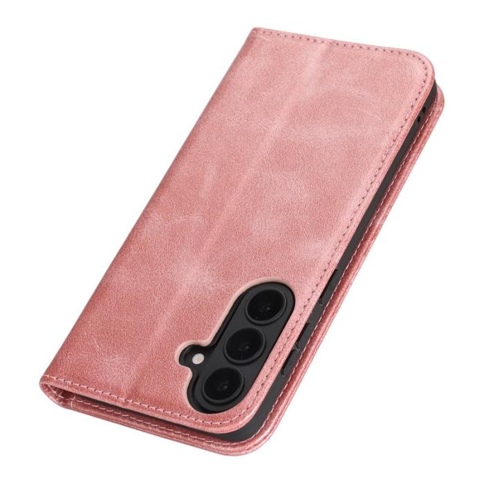 OEM - Mobilfodral för Samsung Galaxy S26 Konstläder Magnetiskt - Roséguld