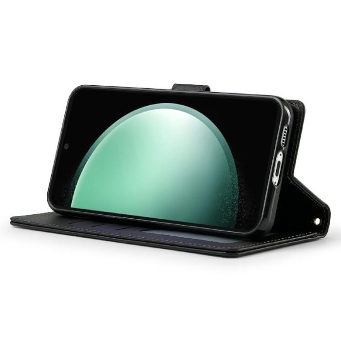 LC.imeeke - LC.IMEEKE Plånboksfodral för Samsung Galaxy S26 Konstläder Magnetiskt - Svart
