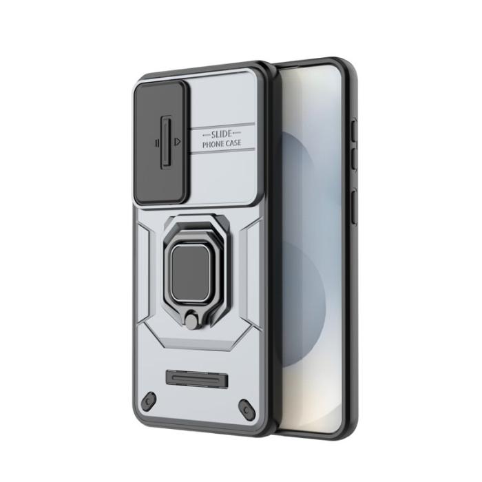 OEM - Mobilskal för Samsung Galaxy S26 Plus PC + TPU Kickstand - Grå