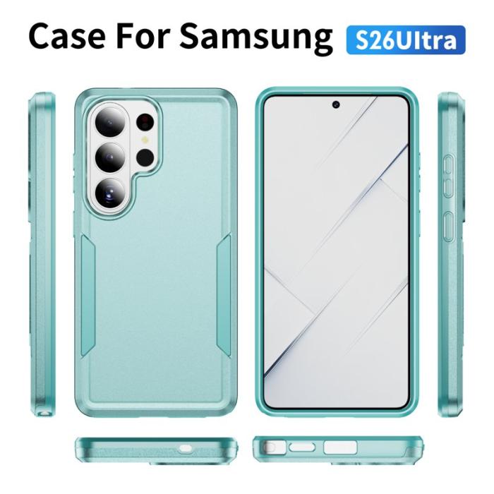OEM - Mobilskal för Samsung Galaxy S26 Ultra PC + TPU Militärklass - Grön