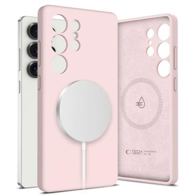 Tech-Protect Galaxy S25 Ultra Mobilskal Magsafe Liquid Silikon - Rosa